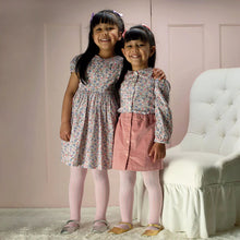 Pink Floral Frill Front Dress