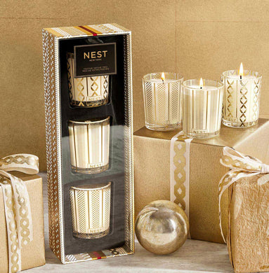 Nest trio of festive VOTIVES