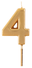 Birthday Candle Number-Gold