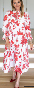 Tinsley Dress - Red Fleur-medium
