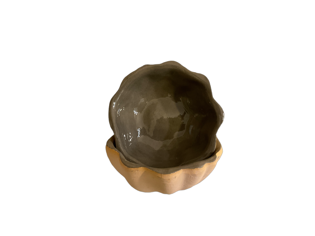Mini Scallop Bowl-TF20209 : Charcoal