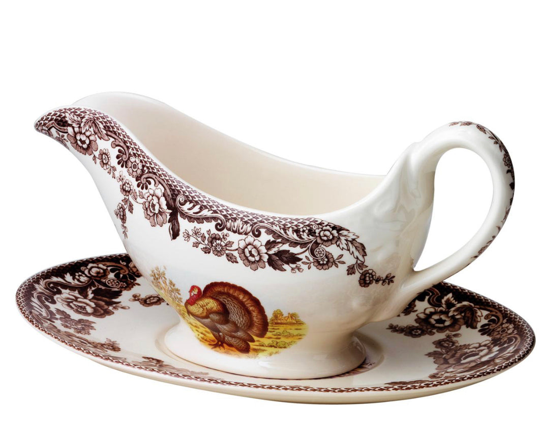 Spode
Woodland Turkey Sauce Boat & Stand
