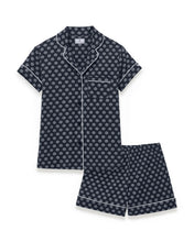 Women's Lightweight Pima Short Sleeve Short Set in Captain's Compass
