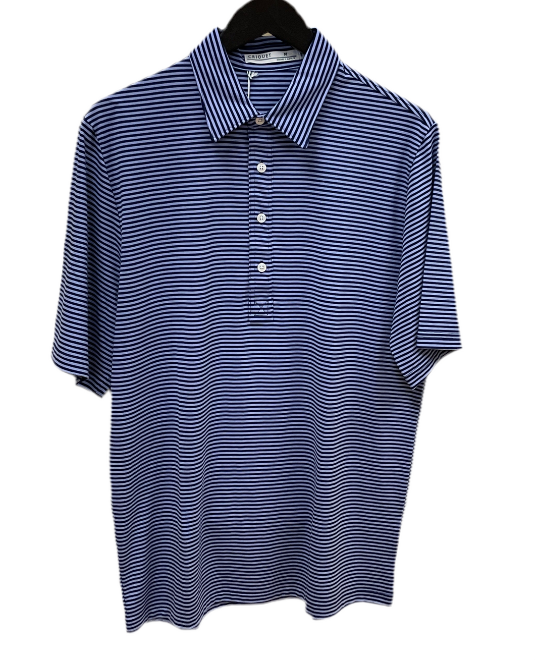 Range Polo Navy/Blue Stripe-M