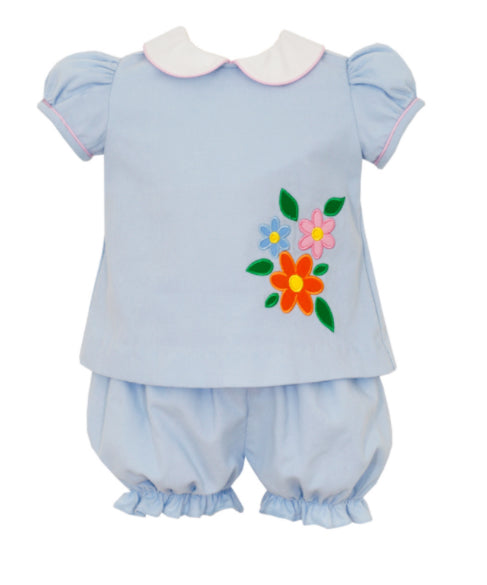Claire & Charlie Corduroy Flower Bloomer Set