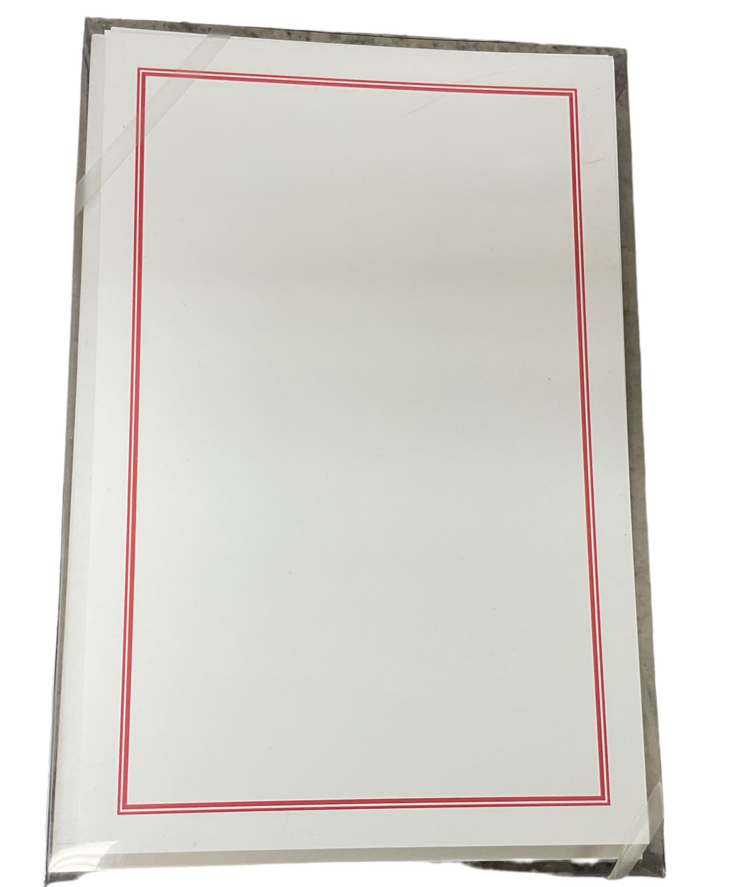 Red Pinstripe Invitiations-3L331P