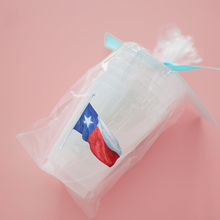 Waving Texas Flag Frosted Cups | Set of 6