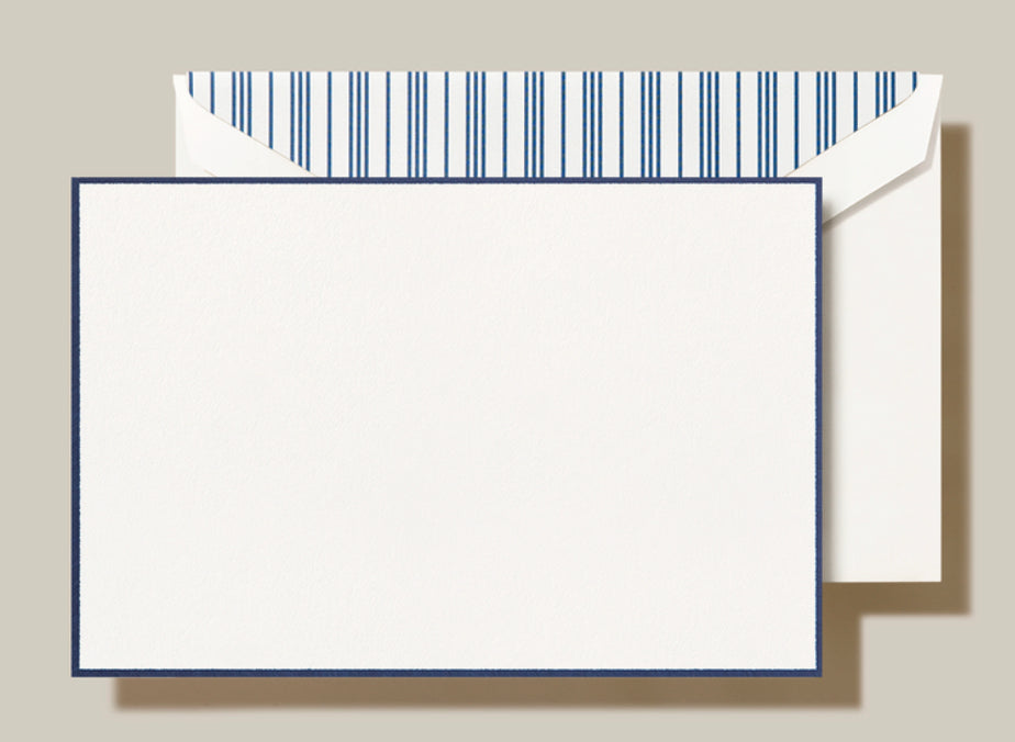 Navy Bordered Cards, 10 ct-CC3407