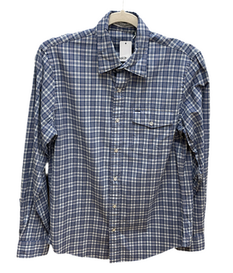 Button Down Catskill Plaid Navy-M-PLM43-TA : M