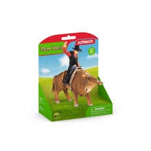 Cowboy With Bull Farm Playset