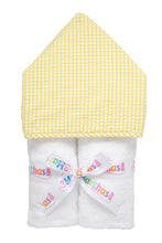 Seersucker Gingham Everykid Hooded Towel