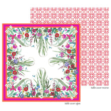 La Dolce Vita Kantha Quilt-Fuch/ora Fabric Cotton Tblcvr-70.5 X 70.5 Inch