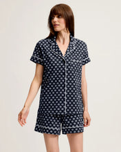 Women's Lightweight Pima Short Sleeve Short Set in Captain's Compass