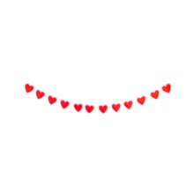 Puffy Heart Felt Banner
