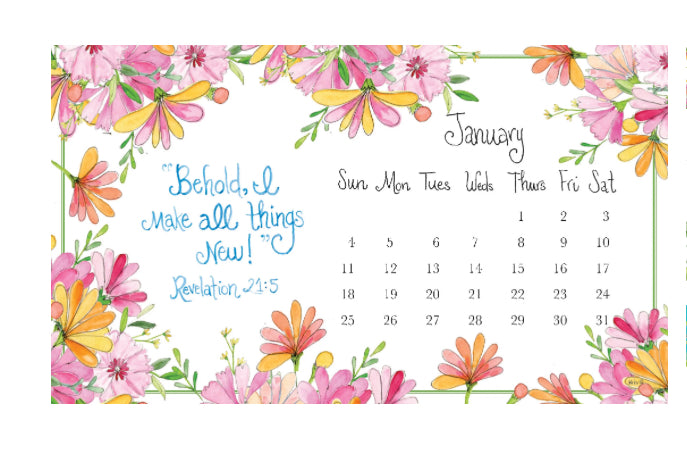 2026 Kris 10’s Creations Desk Calendar