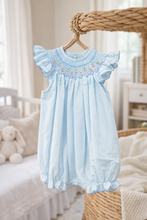 Cherries Smock Bishop-Blue