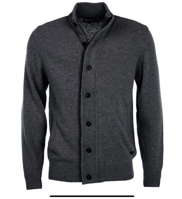 BARBOUR ESSENTIAL PATCH ZIP THROUGH KNITTED JUMPER