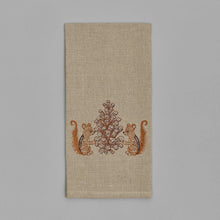 Chipmunks with Pinecone Tea Towel