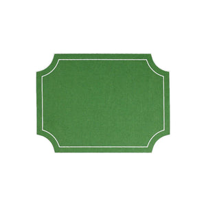 Tessuti Rectangular Placemats with White Stitching - Set of 4