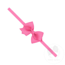 Wee Grosgrain Bow on Matching Skinny Nylon Band
