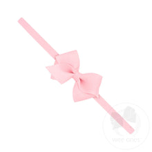 Wee Grosgrain Bow on Matching Skinny Nylon Band