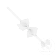 Wee Grosgrain Bow on Matching Skinny Nylon Band