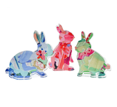 ACRYLIC BUNNIES IN COLOR