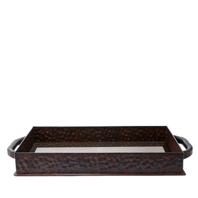Double Hammered Ottoman Tray-2336