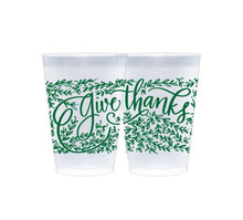 Frosted Cups - Give Thanks (3 colors) (Thanksgiving)