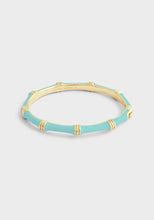 Bamboo Enameled Hinged Bangle