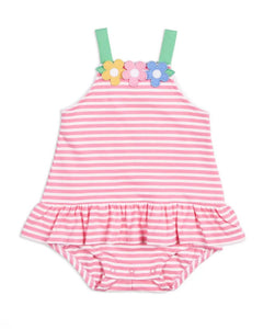 Stripe Knit With Flowers Collection