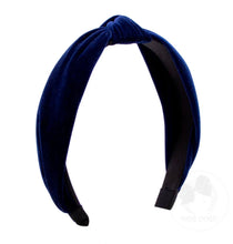 VELVET WRAP HEADBAND W/KNOT