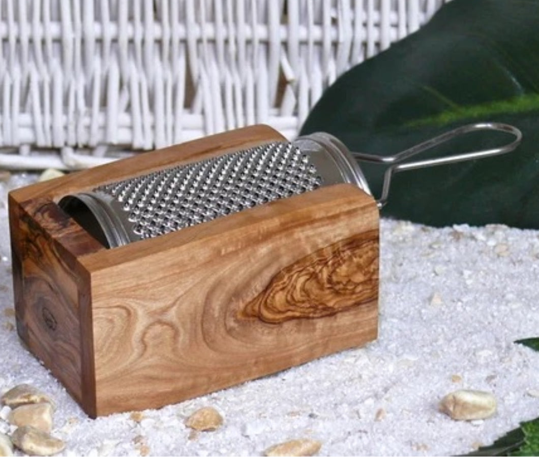 OLIVE WOOD - CHEESE GRATER