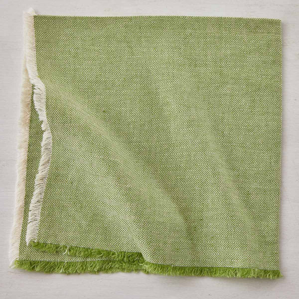 Herringbone Fringe Napkin (leaf)