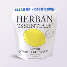 Lemon Towelettes - 20 Individual Essential Oil Wipes