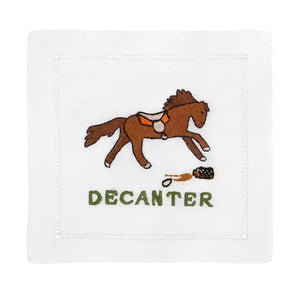 Decanter Cocktail Napkin set of 4