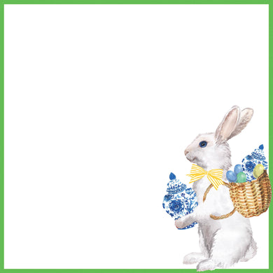 8.5x8.5 Ginger Jar Easter Bunny Slab Notepad