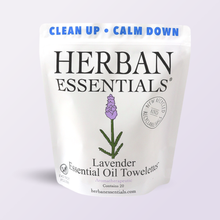 Lavender Towelettes - 20 Individual Essential Oil Wipes