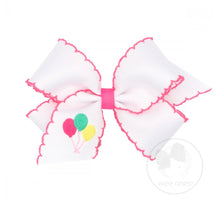 King Embroidered Bow w/Moonstitch Edge