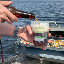 Gone Fishing Frosted Cup