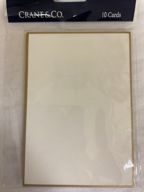 10 Place Cards with gold border-CC8503