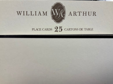 25 William Arthur Black Foil Place Cards-B30269