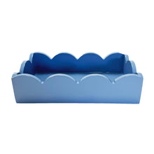 WH Lacquer Scalloped Guest Towel Holder | Cornflower
