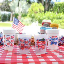 July 4th/Patriotic -American Flag Wrap Frost Cup (10 ct bag)