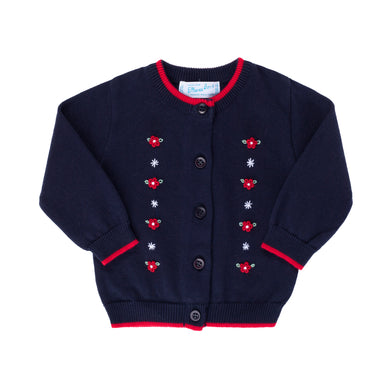 Navy Daisy Cardigan