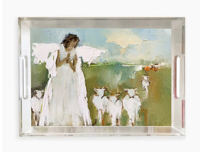 10x14 Acrylic Tray w/ 4 Angel Inserts