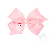King Embroidered Bow w/Moonstitch Edge