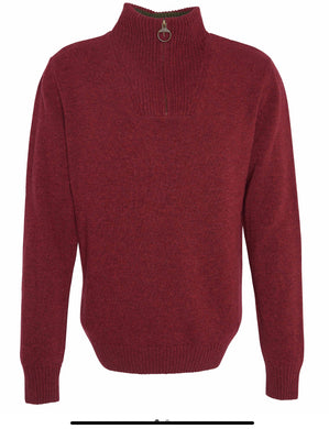 BARBOUR NELSON ESSENTIAL HALF ZIP KNITTED JUMPER