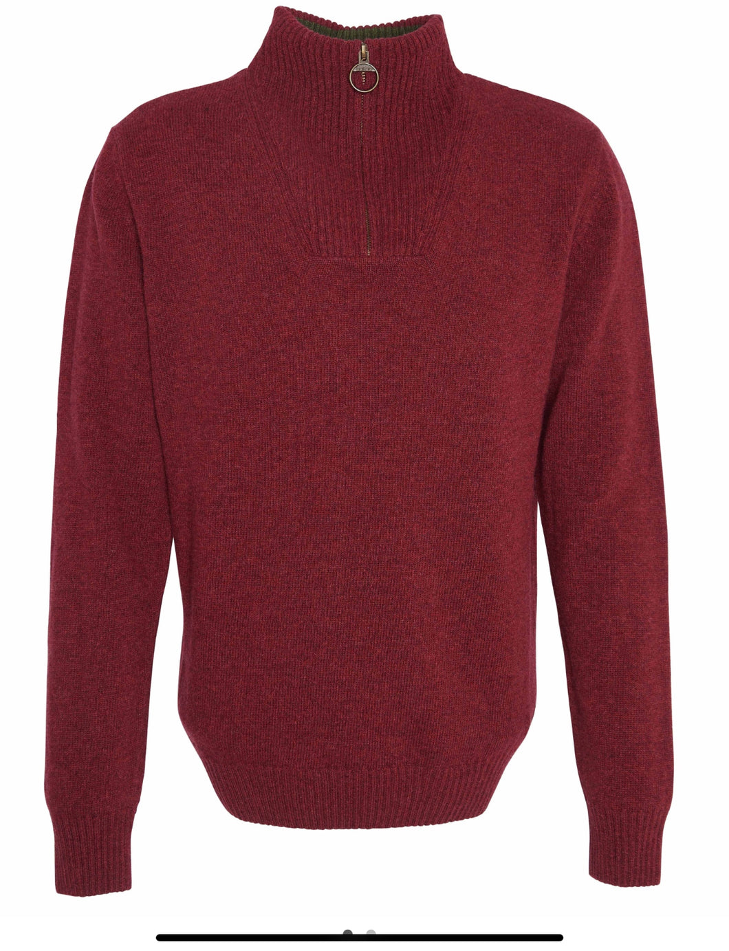 BARBOUR NELSON ESSENTIAL HALF ZIP KNITTED JUMPER
