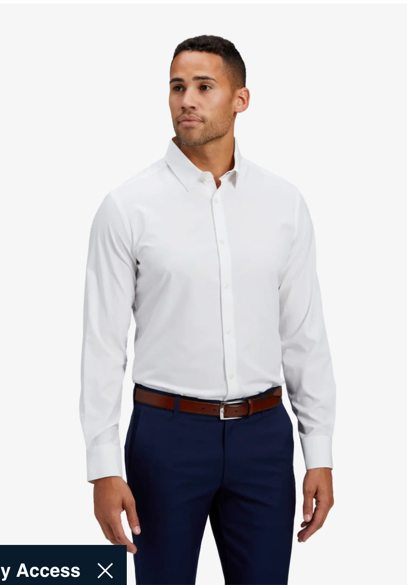 Leeward L/S Dress Shirt White Classic    1WS-0900